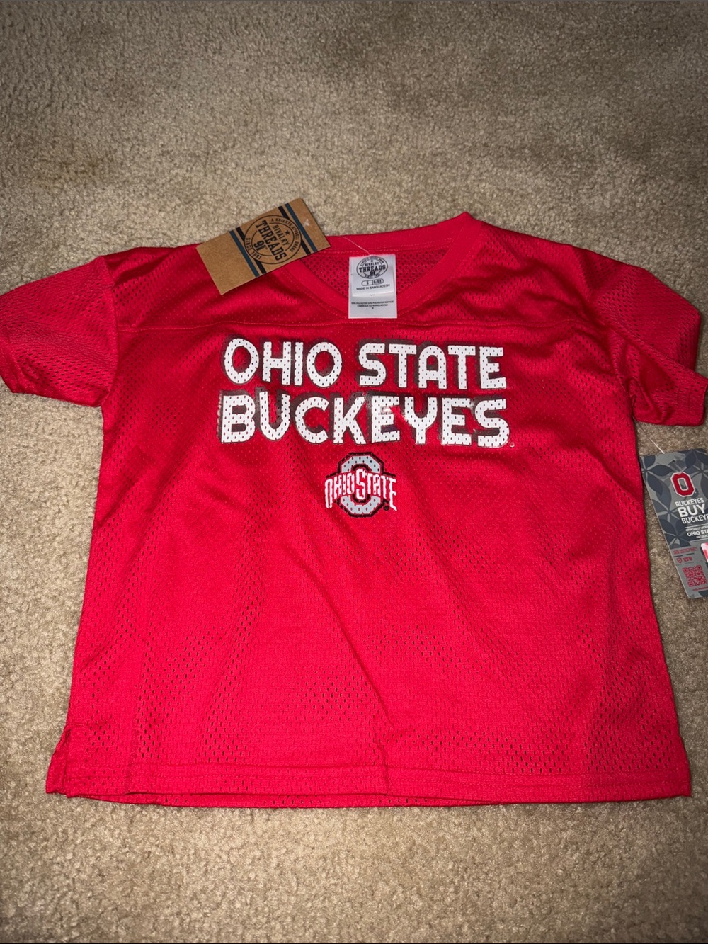 Rivalry Threads Red Ohio State Buckeyes Kids Shirt